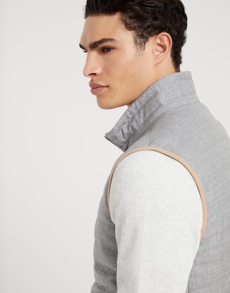 Brunello Cucinelli Multicolor Wool Sleveless Jacket