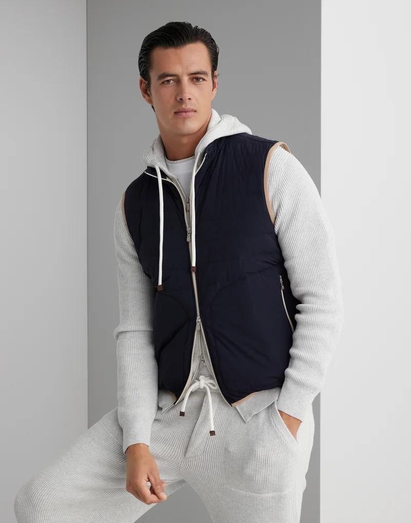 Brunello Cucinelli Multicolor Polyamide Sleveless Jacket