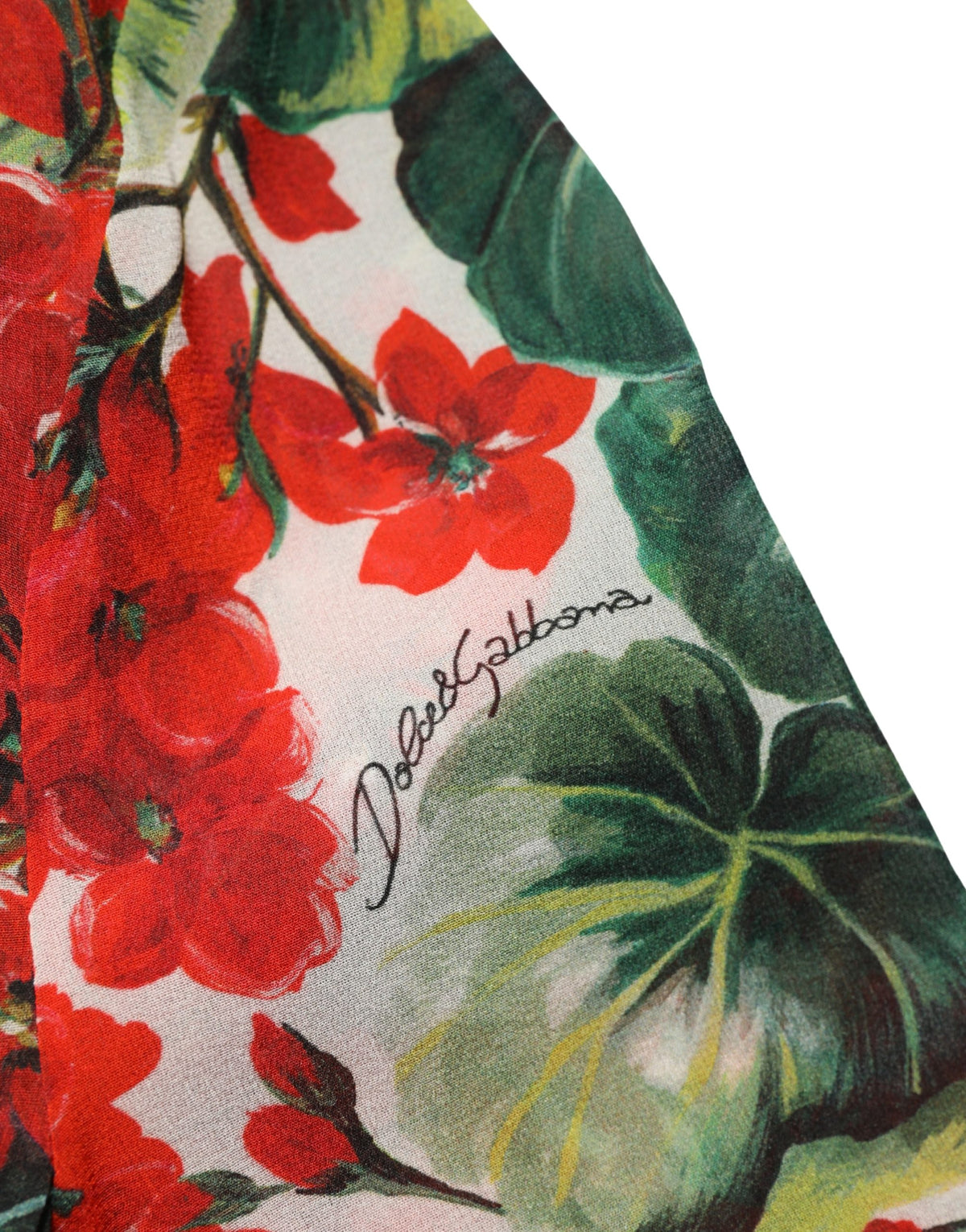 Dolce & Gabbana Multicolor Floral Long Sleeves Dress - Italian Luxury