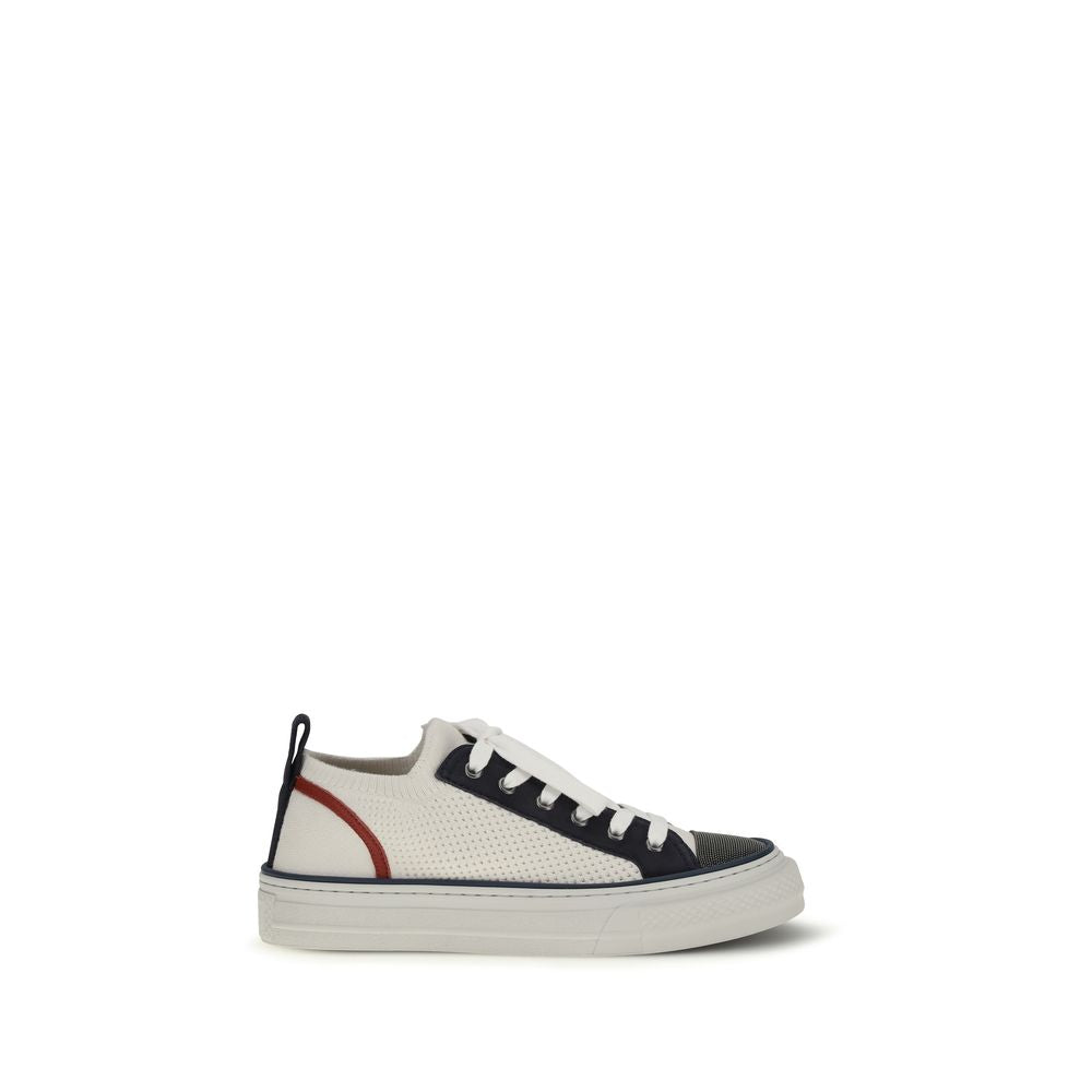 Brunello Cucinelli Multicolor Cotton Low Top Sneakers - Luxury Elegance