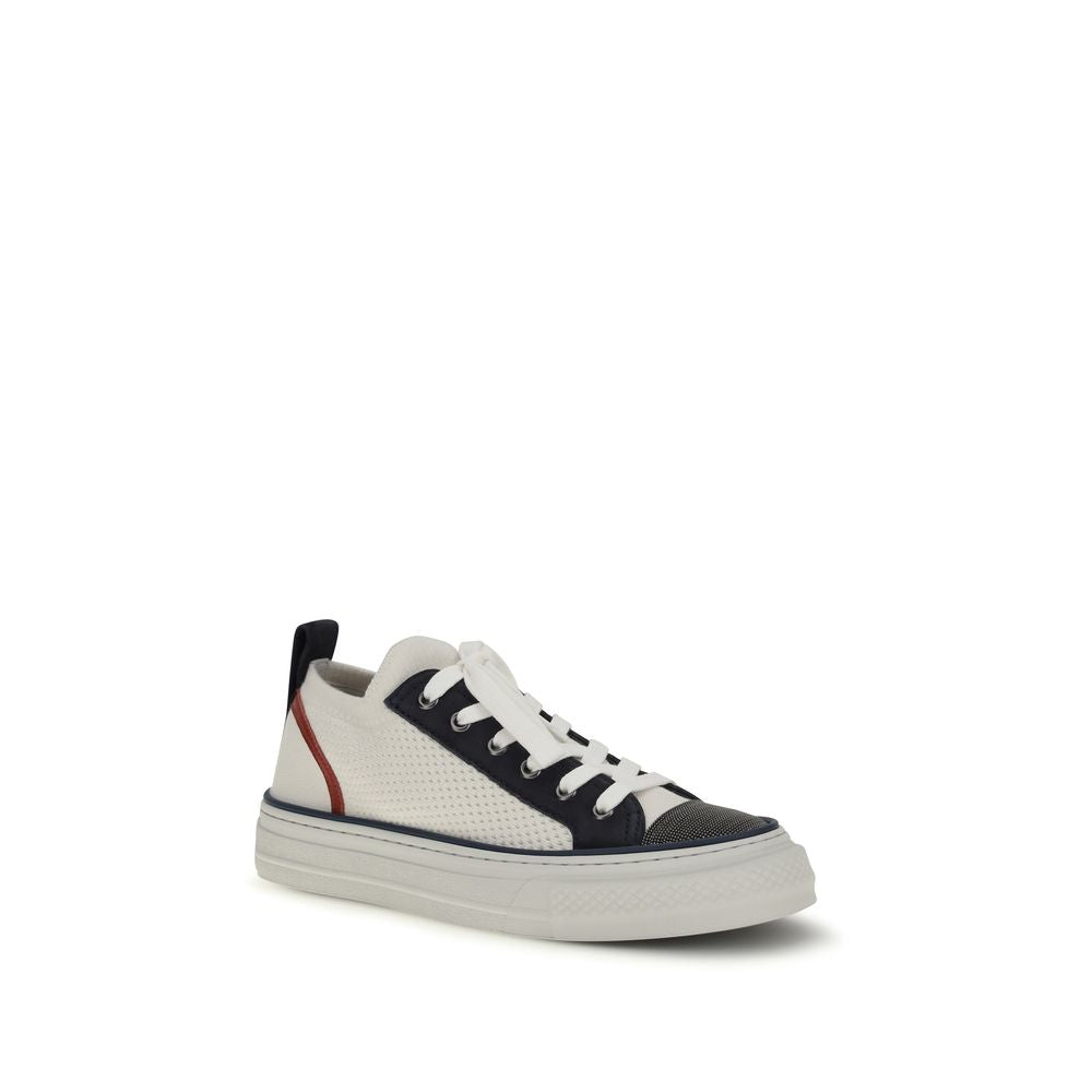 Brunello Cucinelli Multicolor Cotton Low Top Sneakers - Luxury Elegance