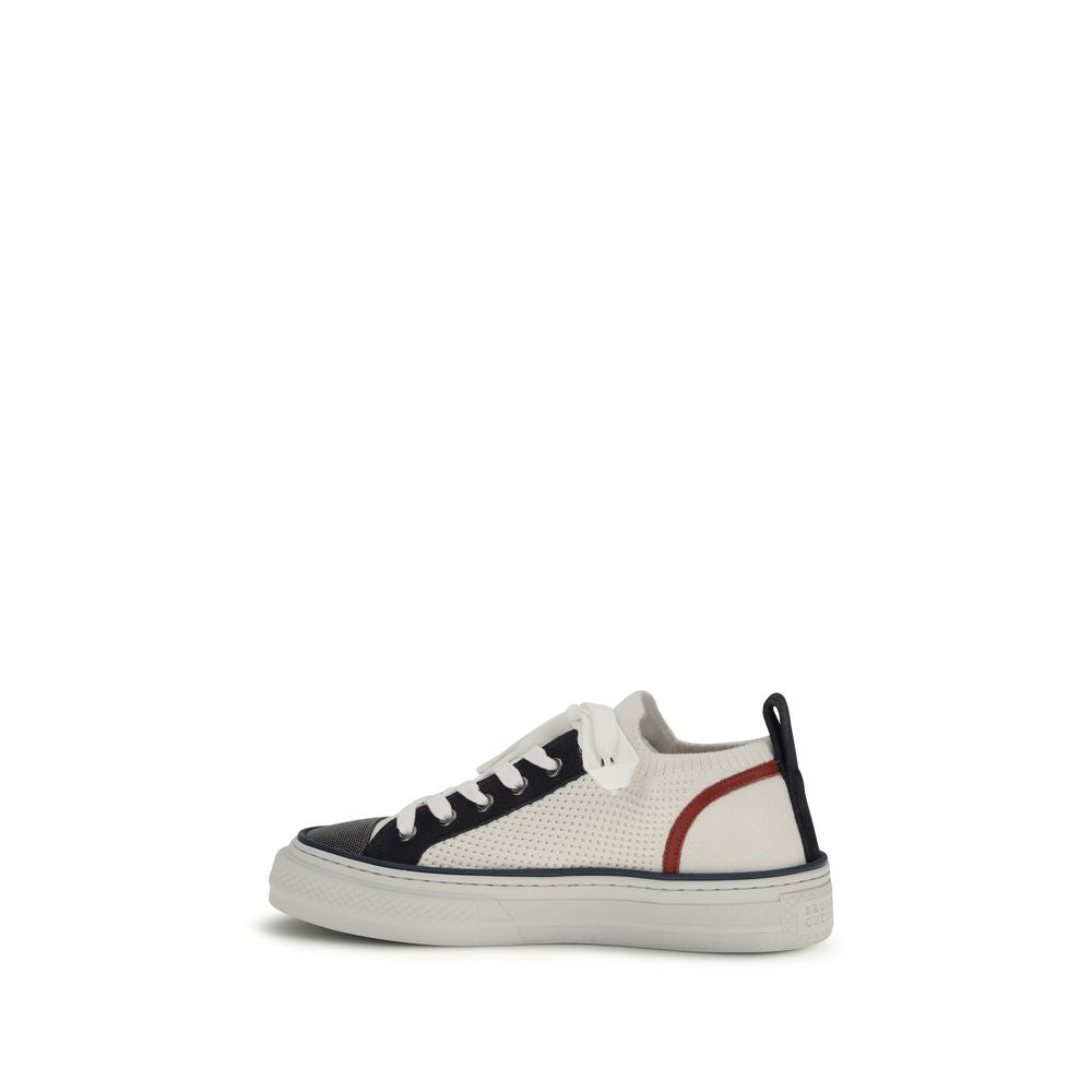 Brunello Cucinelli Multicolor Cotton Low Top Sneakers - Luxury Elegance