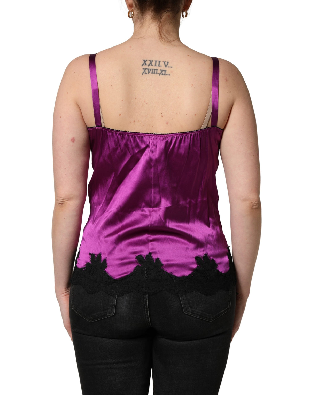 Dolce & Gabbana Silk Lace Trim Camisole - Timeless Elegance