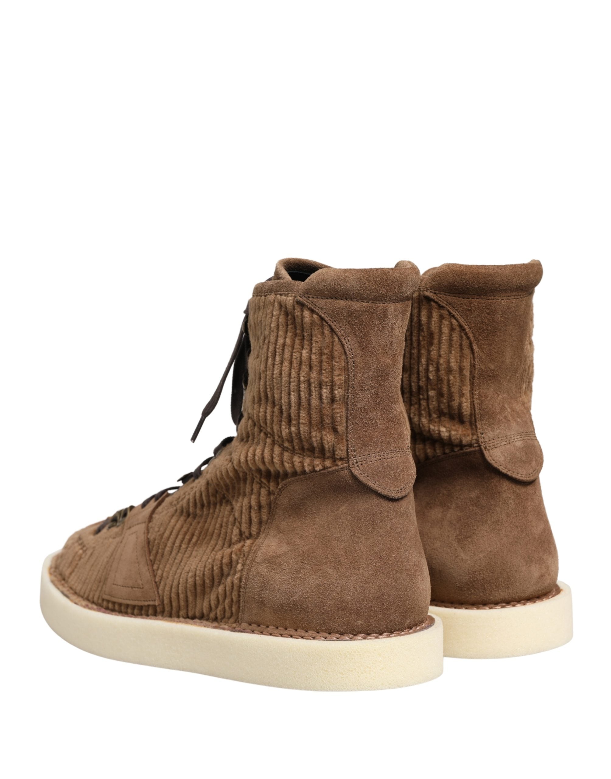 Dolce & Gabbana Brown High Top Oxford Boots - Luxury Footwear