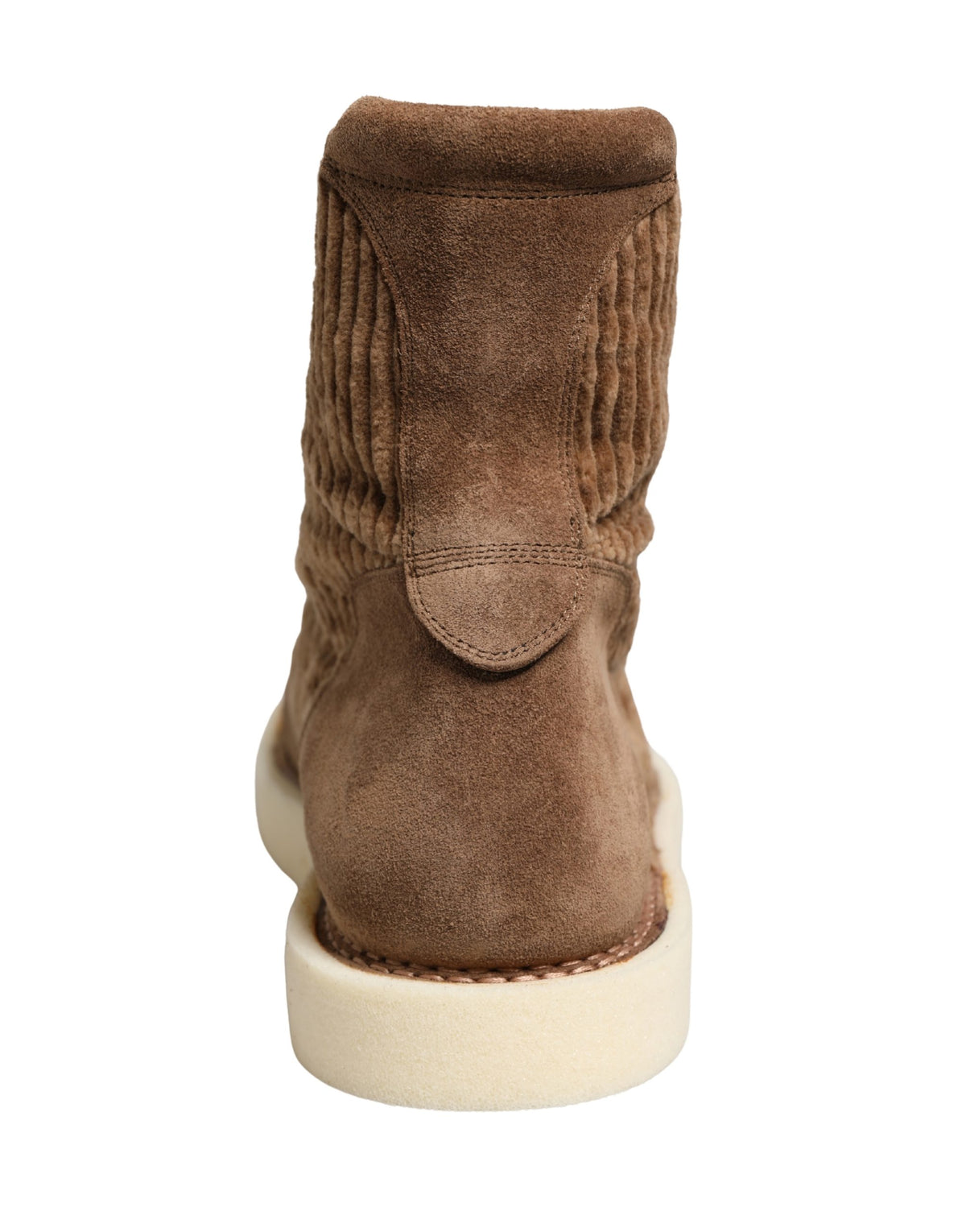 Dolce & Gabbana High Top Oxford Boots in Luxurious Brown Corduroy
