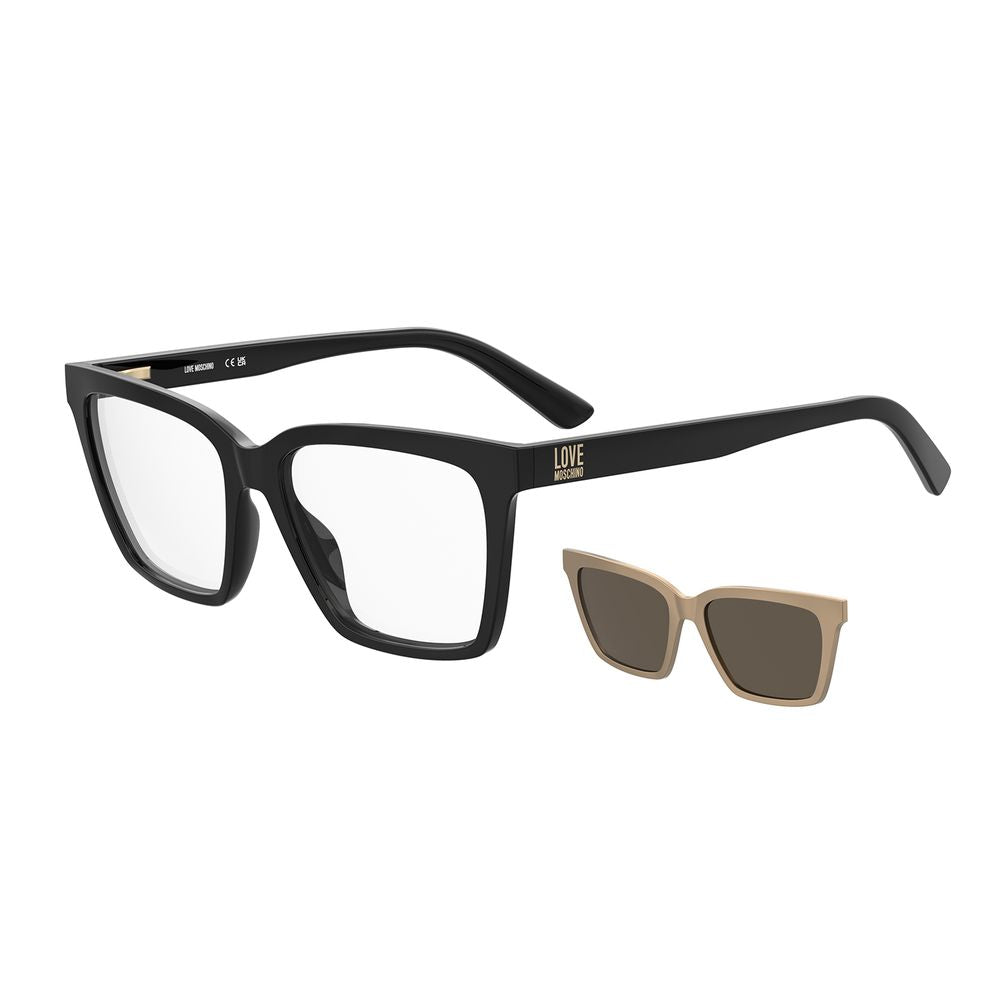 Love Moschino Black Acetate Glasses - Timeless Luxury Eyewear