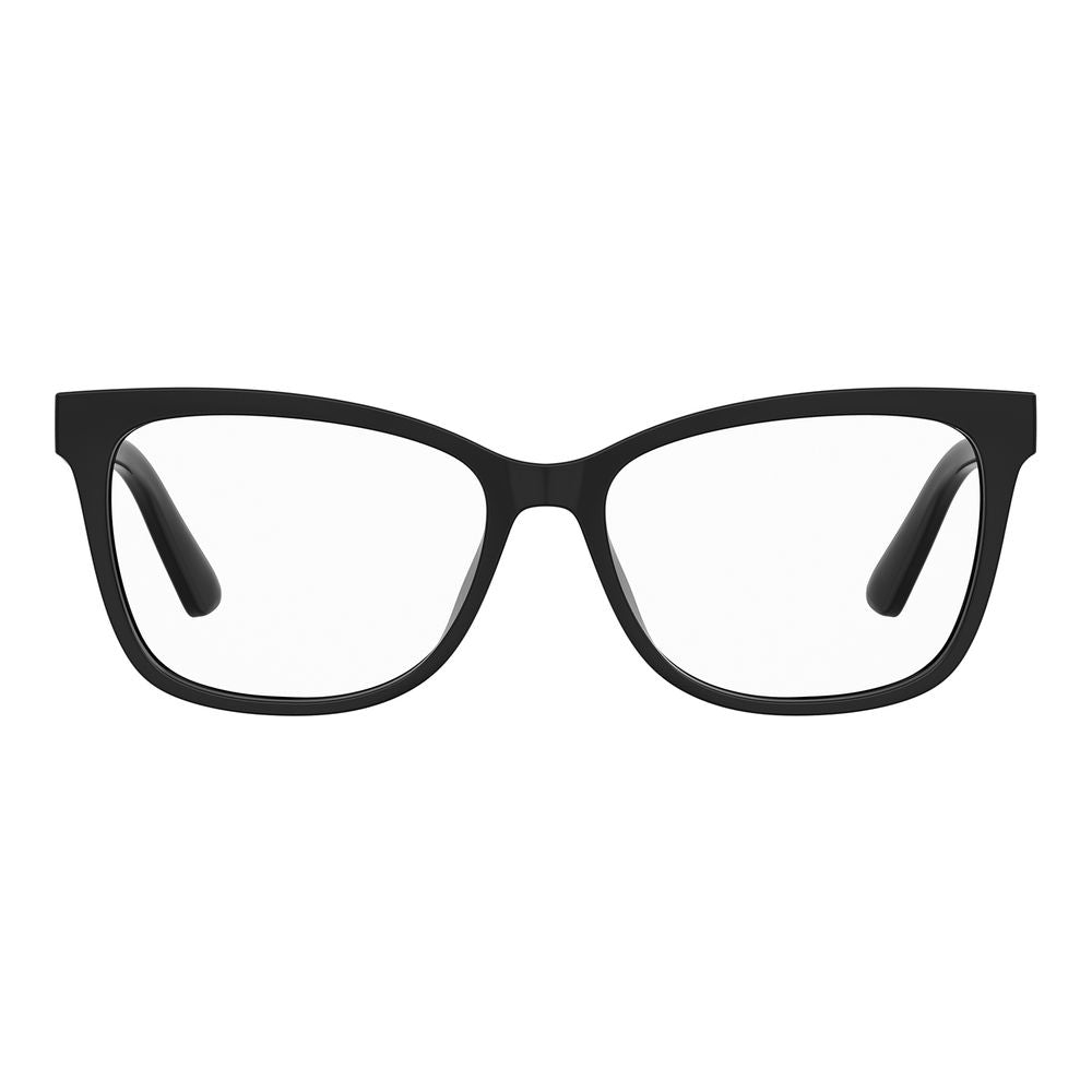 Indulge in the exquisite Love Moschino Black Plastic Glasses, where timeless cat-eye elegance meets modern luxury, perfect for those who embody sophistication and allure.