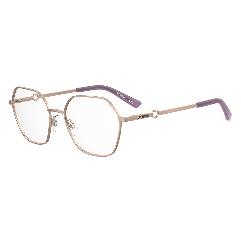 Discover the exquisite Love Moschino Rose Gold Metal Glasses, where sophisticated design meets unparalleled luxury, perfect for those who embody elegance and grace.