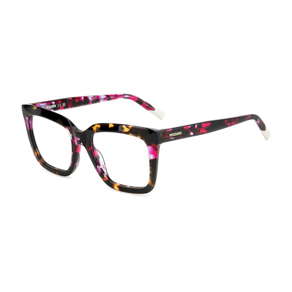 Discover the Missoni Multicolor Acetate Glasses, where exquisite craftsmanship meets vibrant elegance, perfect for those who embrace luxury and individuality.