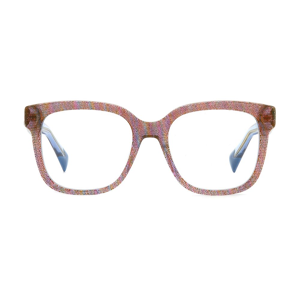 Indulge in the artistry of Missoni Multicolor Plastic Glasses, where vibrant design meets exquisite craftsmanship, elevating your style with unparalleled sophistication.