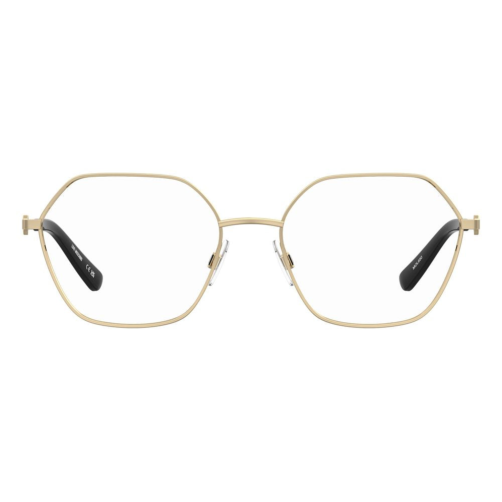 Discover opulent elegance with Love Moschino Gold Metal Glasses, a perfect blend of luxury and style, crafted for the modern connoisseur.