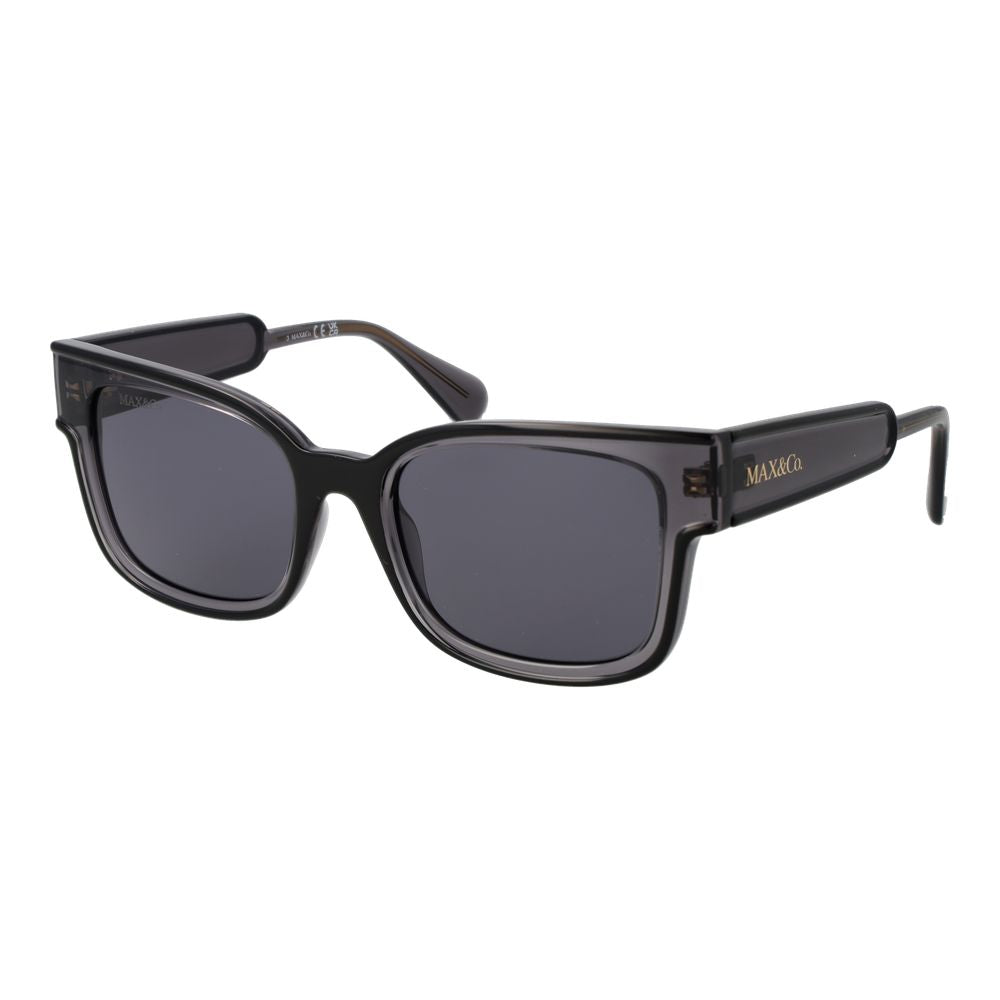 Indulge in the allure of Max & Co Black Plastic Sunglasses, where exquisite craftsmanship meets timeless elegance, perfect for the discerning individual who embraces luxury.