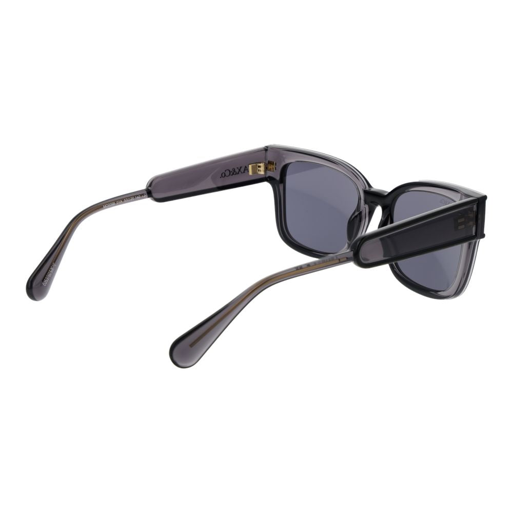 Discover the Max & Co Black Plastic Sunglasses, a luxurious statement piece that embodies sophistication, offering unparalleled UVA and UVB protection for the discerning individual.