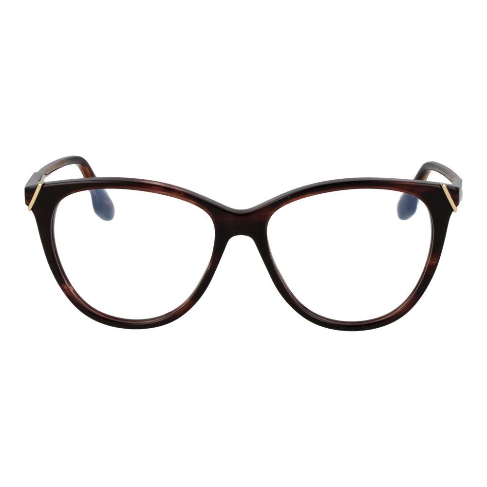 Elevate your style with Victoria Beckham's Brown Acetate Glasses, a fusion of exquisite craftsmanship and timeless elegance, perfect for the discerning individual.