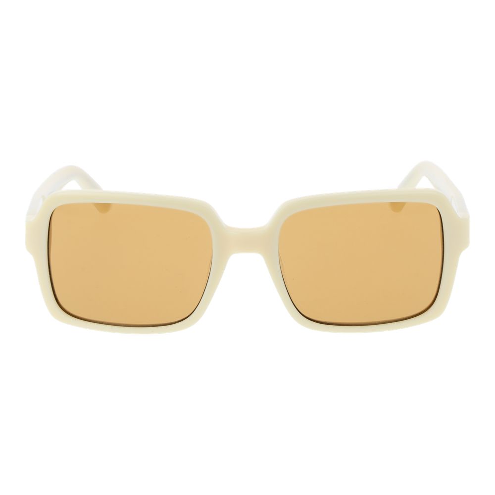 Indulge in the elegance of GCDS Beige Plastic Sunglasses, where luxurious craftsmanship meets timeless style, perfect for the discerning individual seeking sophistication.