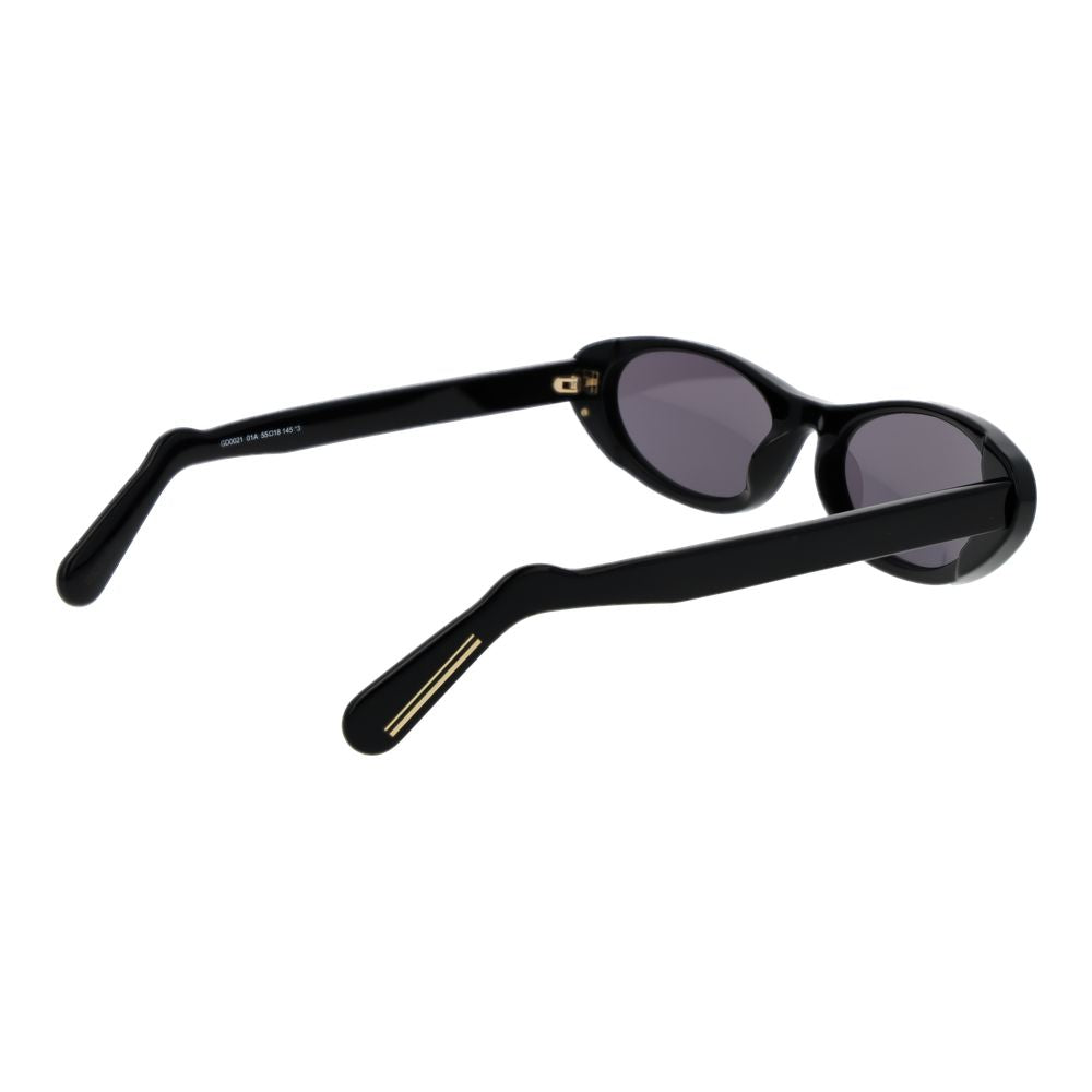 GCDS Black Plastic Sunglasses - Timeless Elegance for All
