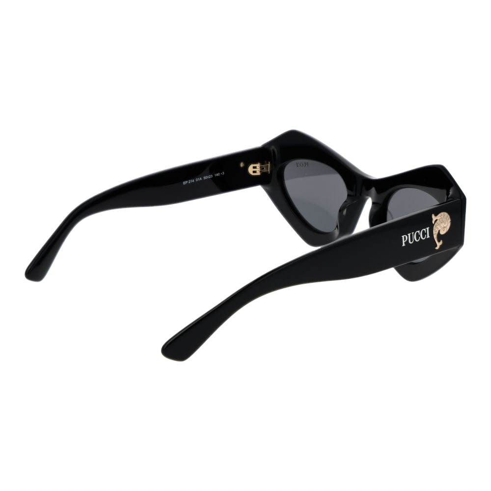 Emilio Pucci Black Cat Eye Sunglasses - Luxury Fashion Statement