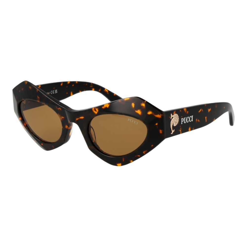 Emilio Pucci Brown Plastic Cat Eye Sunglasses - Timeless Luxury