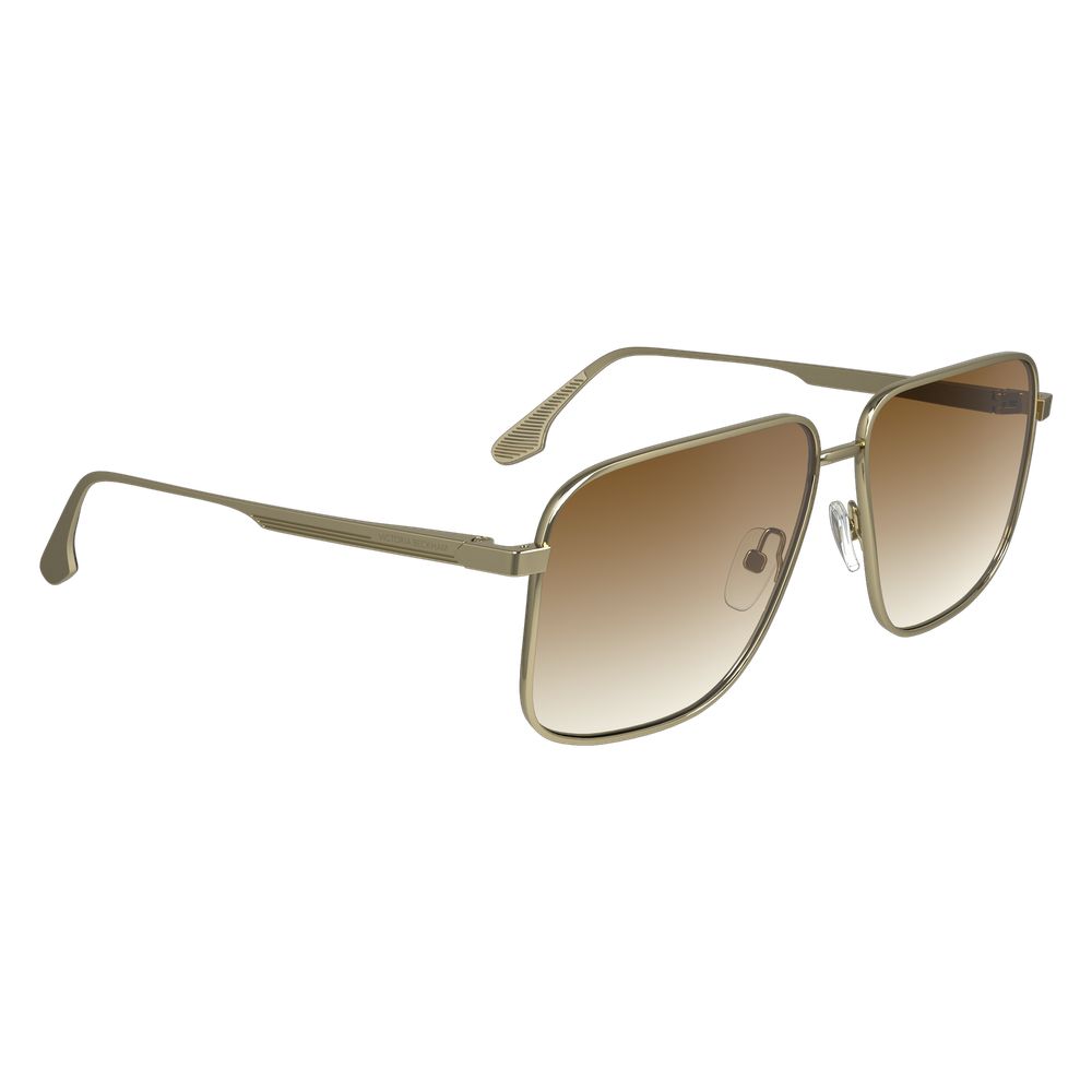 Victoria Beckham Gold Metal Sunglasses - Timeless Luxury Accessory