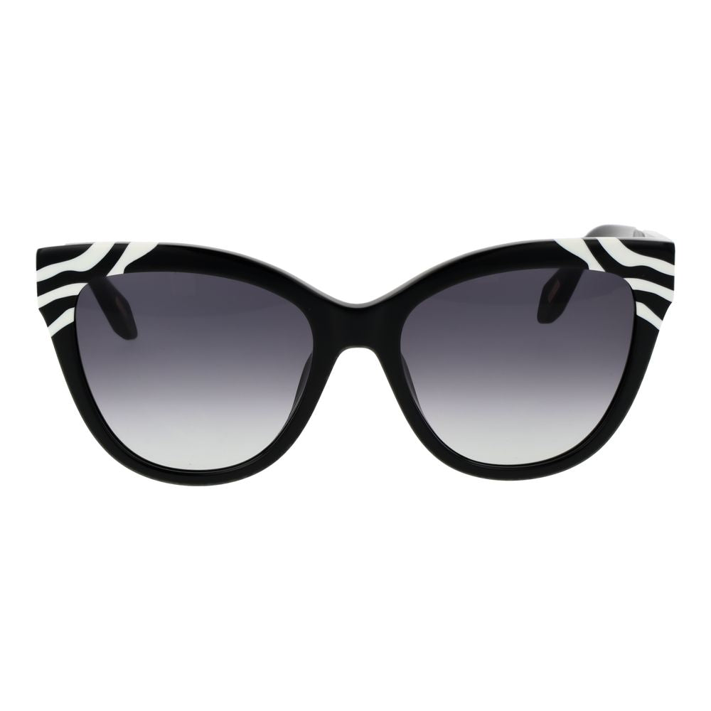 Indulge in the allure of Just Cavalli Black Cellulose Acetate Sunglasses, a luxurious statement piece that embodies sophistication and artistic flair for the modern connoisseur.