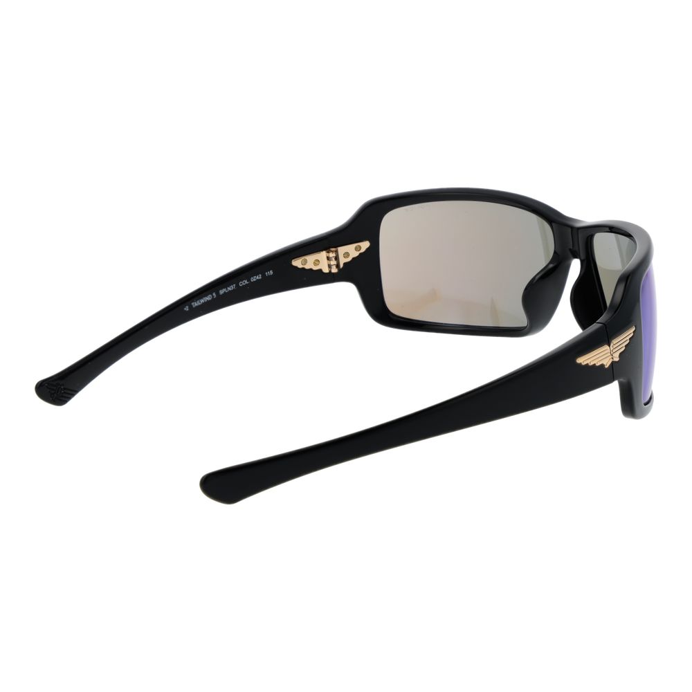 Elevate your style with Police Black Plastic Sunglasses, where exquisite craftsmanship meets bold elegance, perfect for those who command attention and sophistication.
