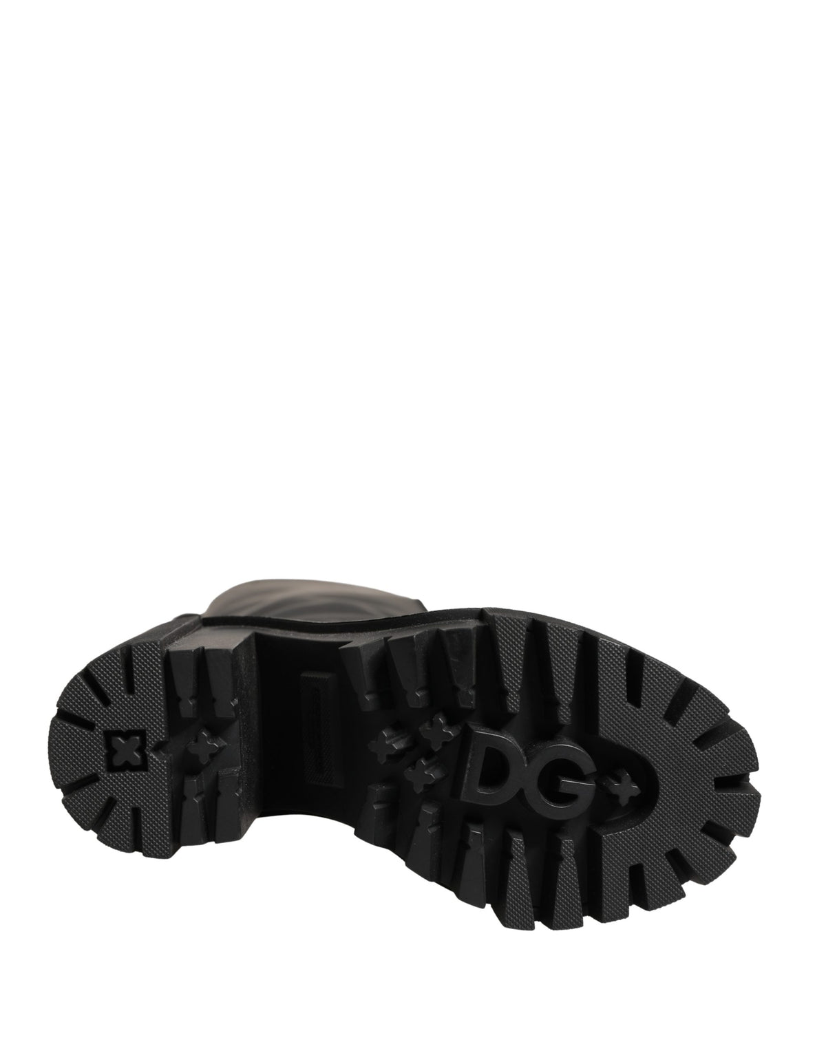 Dolce & Gabbana High Boots - Luxe Rubberized Calfskin Elegance