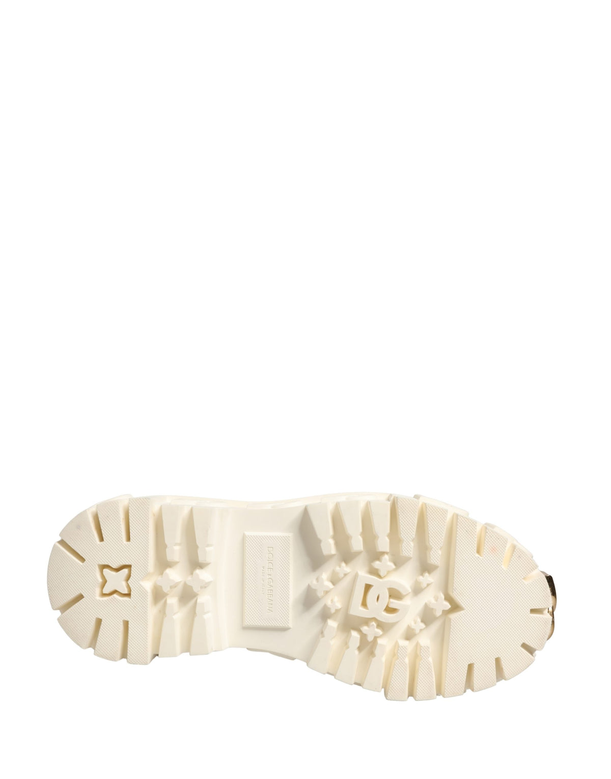 Dolce & Gabbana White Leather Ankle Boots - Timeless Luxury