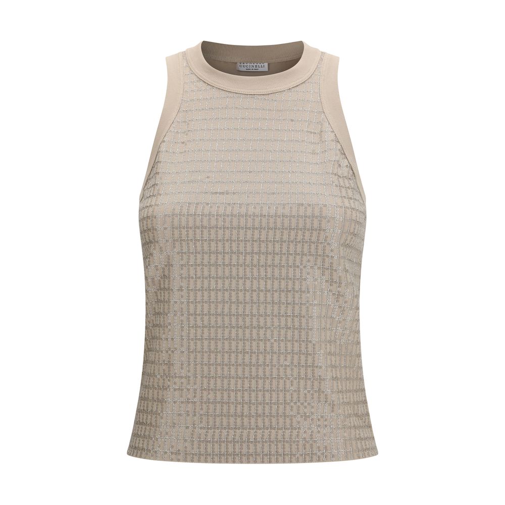 Brunello Cucinelli Beige Cotton T-Shirt - Exquisite Luxury Wear