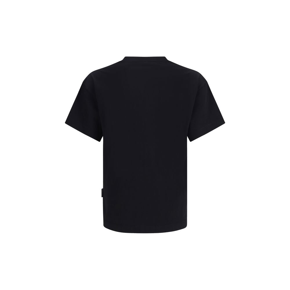 Discover the Palm Angels Black Cotton T-Shirt, a luxurious blend of 100% cotton and bold artistry, embodying contemporary elegance for the discerning individual.