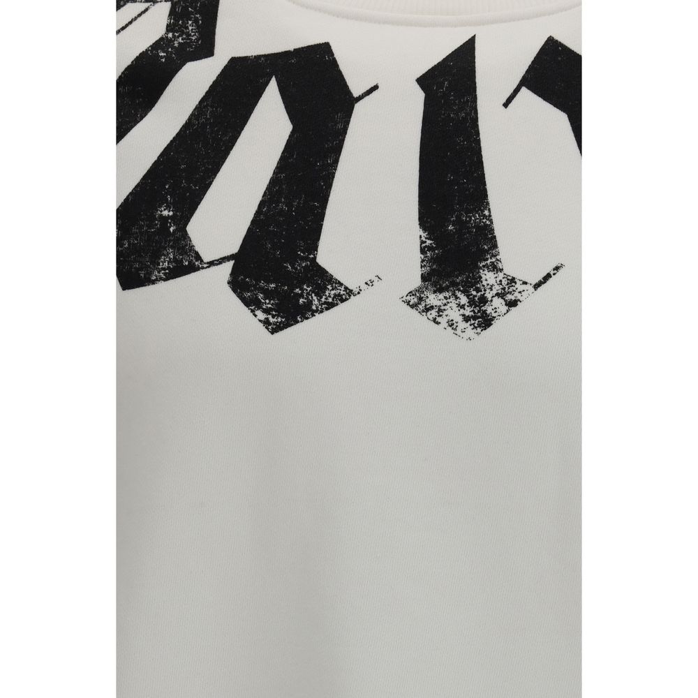 Elevate your style with the Palm Angels White Cotton Sweatshirt from the SS26 collection, crafted for those who appreciate luxurious comfort and avant-garde design.