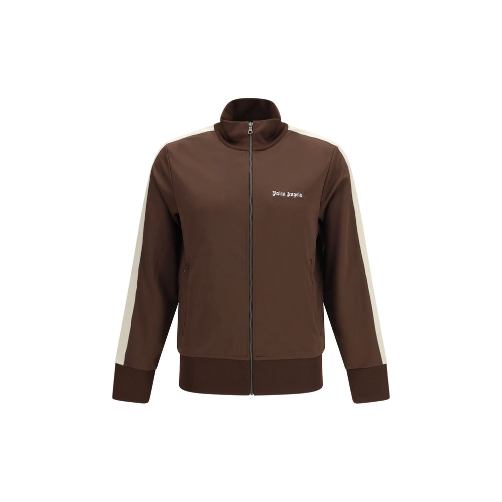 Elevate your wardrobe with the Palm Angels Brown Polyester Sweatshirt, a luxurious blend of style and comfort, perfect for discerning individuals seeking timeless sophistication.