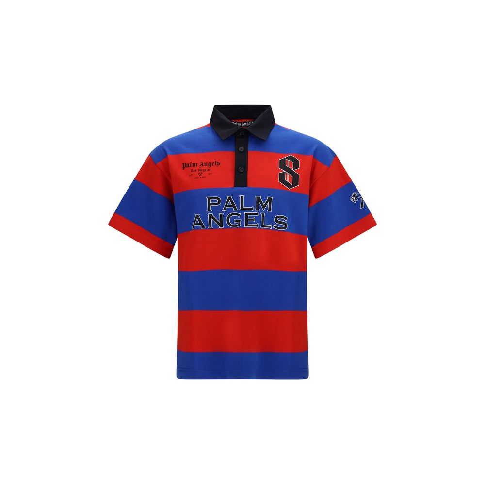 Elevate your wardrobe with the Palm Angels Multicolor Cotton Polo Shirt, a luxurious blend of comfort and style, perfect for those who embody sophistication and individuality.