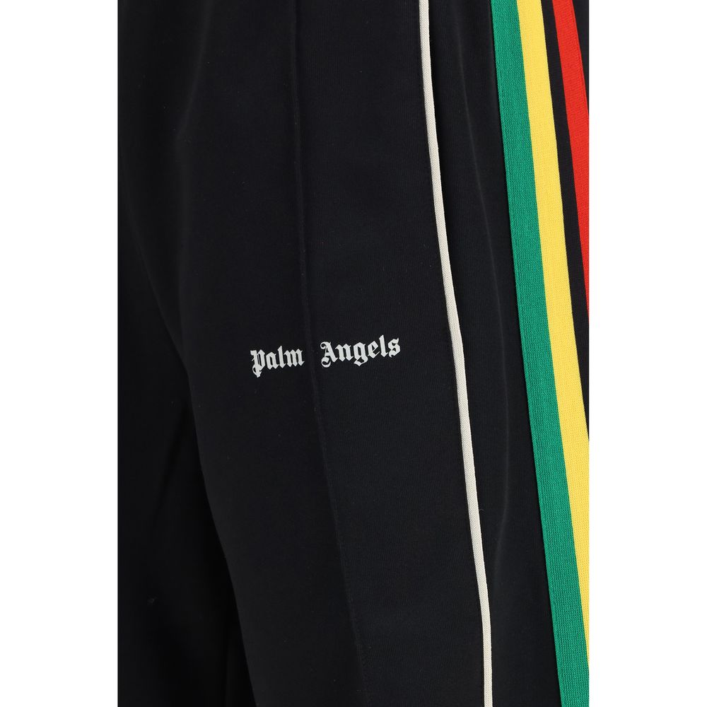 Elevate your athleisure wardrobe with Palm Angels Black Polyester Athletic Pants, where Italian craftsmanship meets luxurious style for effortless sophistication.
