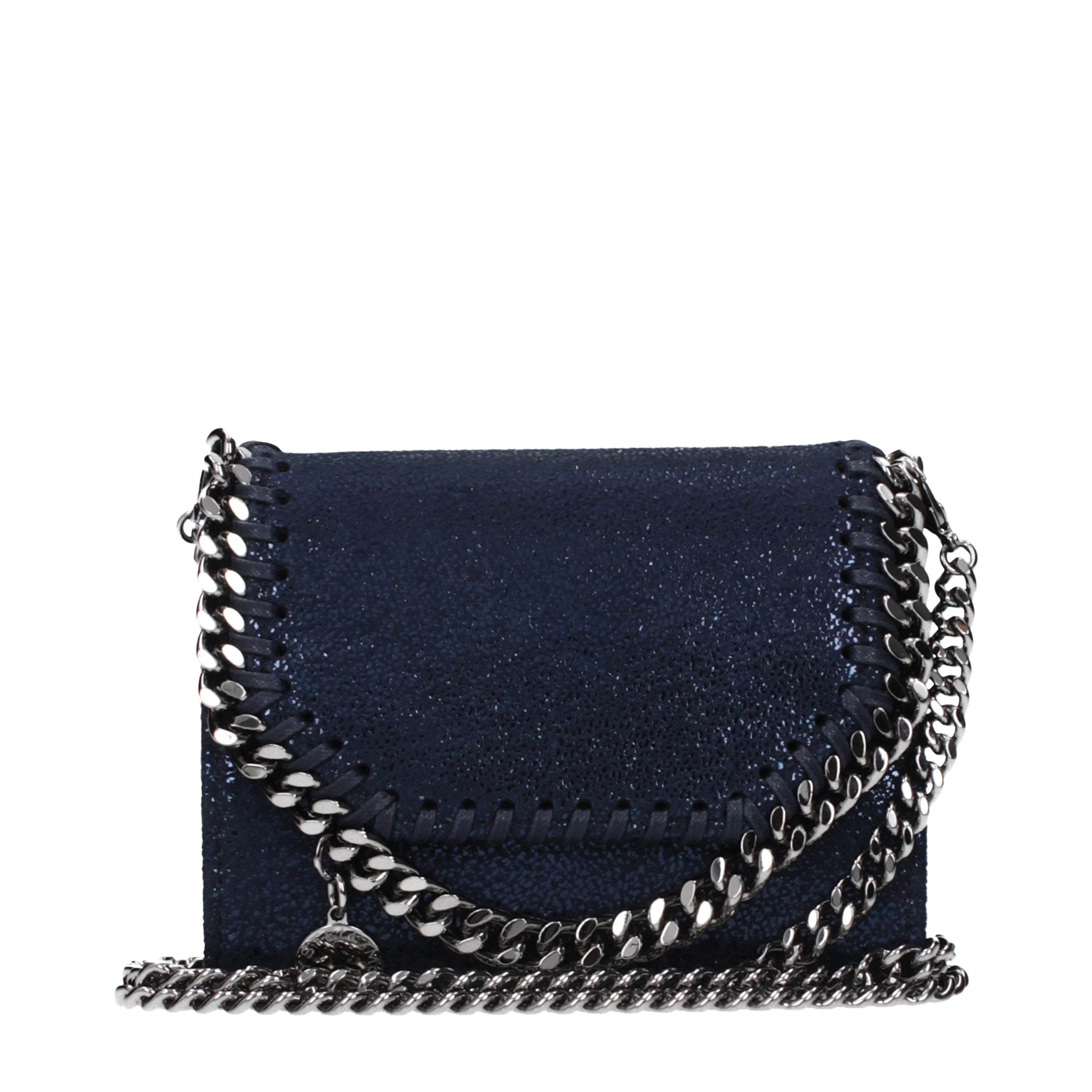 Discover the Stella McCartney Blue Leather Wallet, a masterpiece of eco suede that embodies refined luxury and sustainable elegance for the discerning individual.
