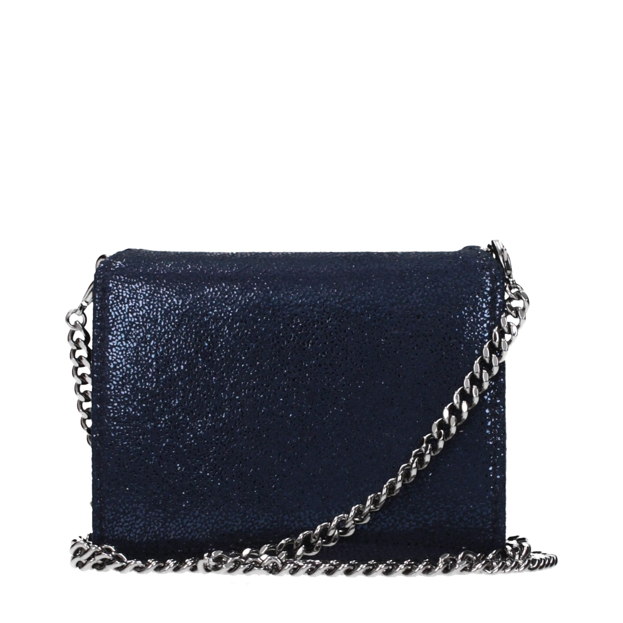 Elevate your style with the Stella McCartney Blue Leather Wallet, a luxurious eco suede coin purse that embodies sophisticated elegance and sustainable luxury.