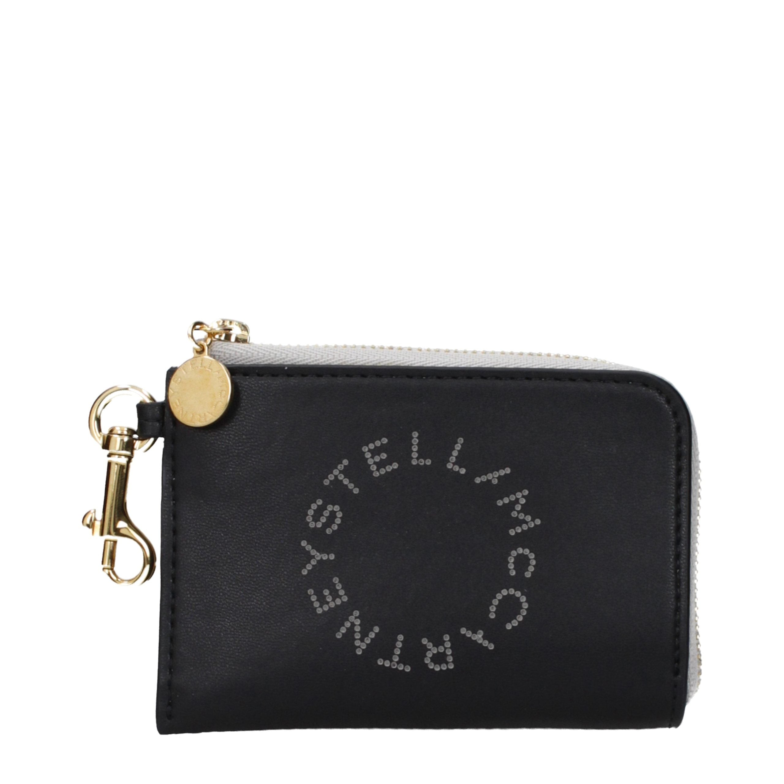 Elevate your style with the Stella McCartney Black Leather Wallet, a symbol of sustainable luxury crafted from eco leather, merging exquisite design with timeless elegance.