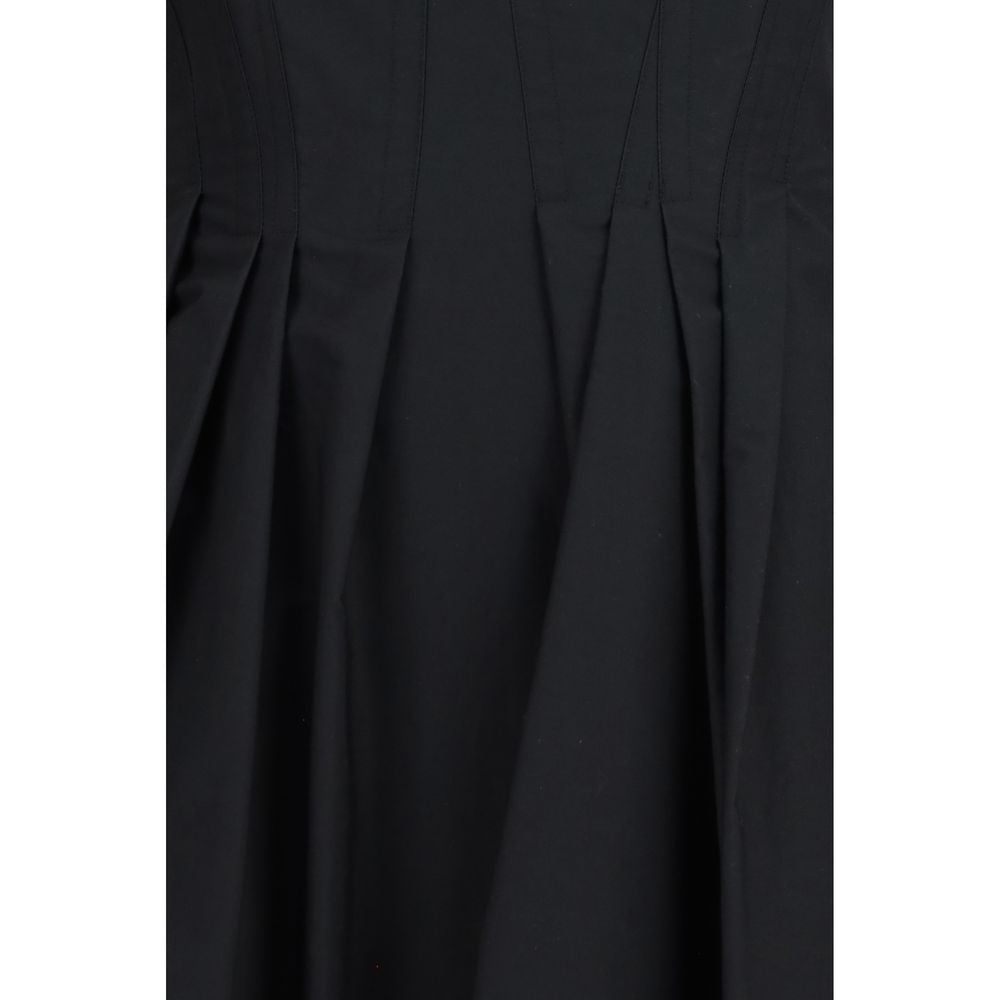 Max Mara Black Cotton Casual Dress - Timeless Elegance Unveiled