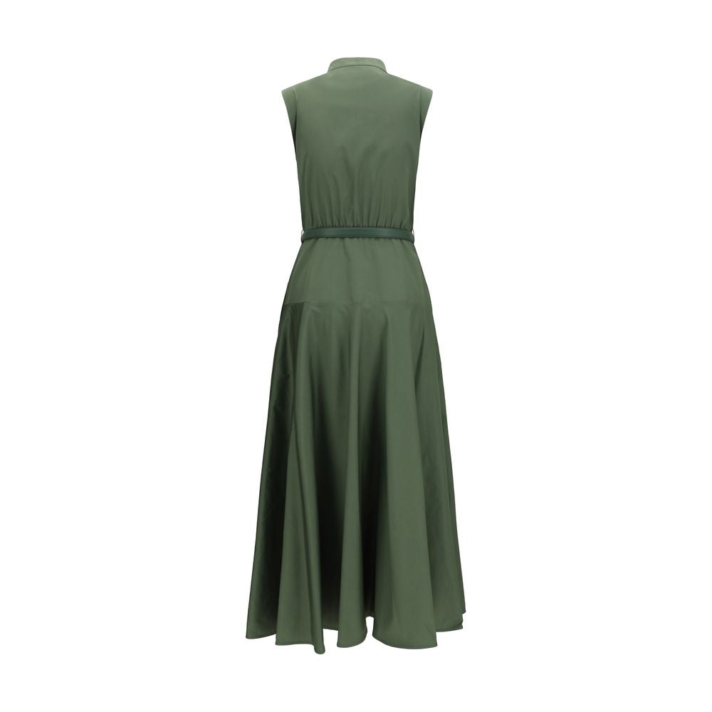 Discover the Max Mara Bicolor Cotton Casual Dress, a timeless masterpiece of pure cotton poplin, blending elegance and sophistication for the discerning individual.