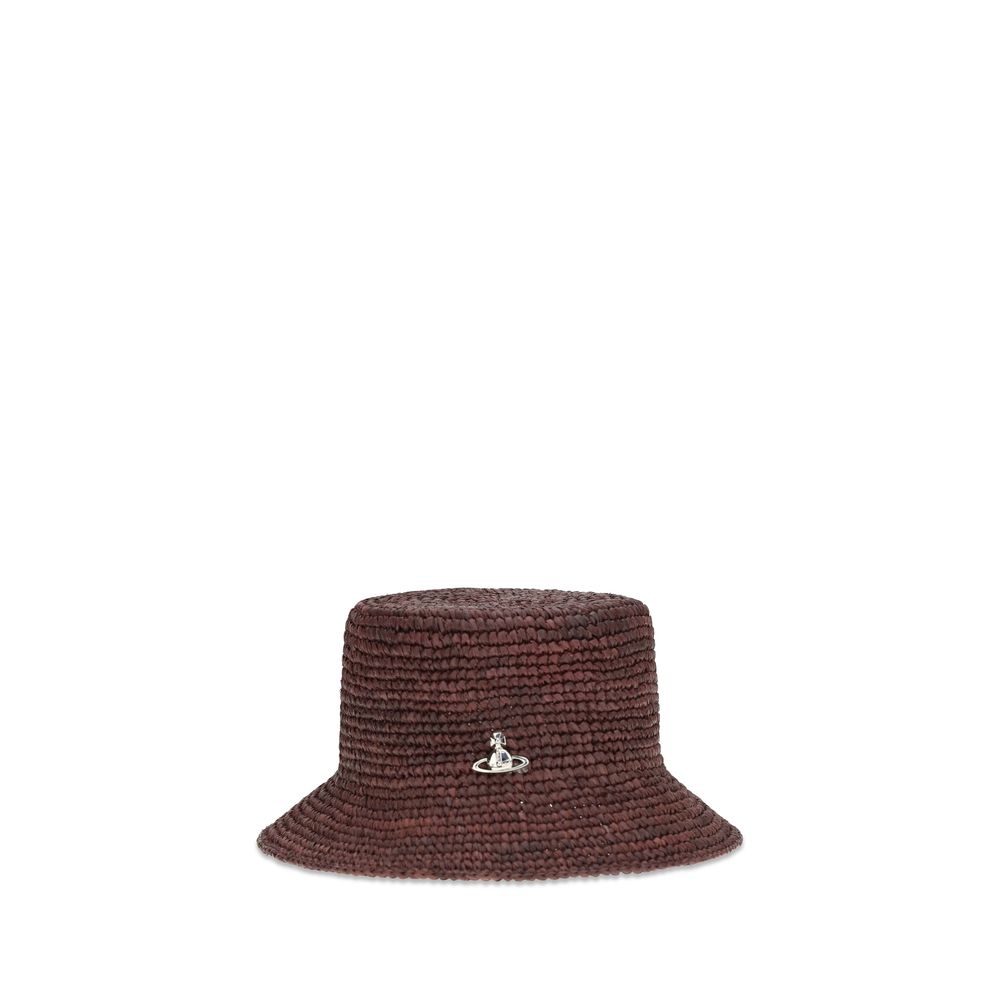 Vivienne Westwood Raffia Bucket Hat - Effortless Summer Elegance