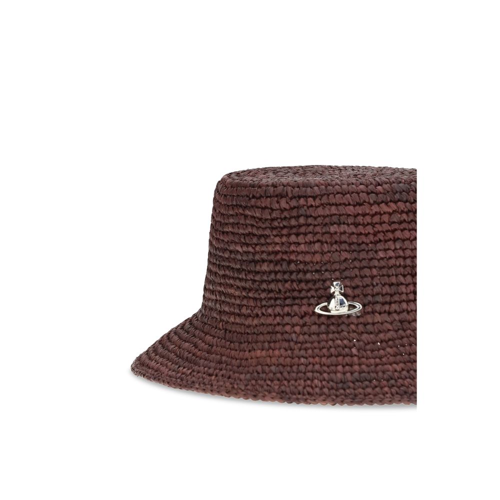 Vivienne Westwood Raffia Bucket Hat - Timeless Summer Elegance