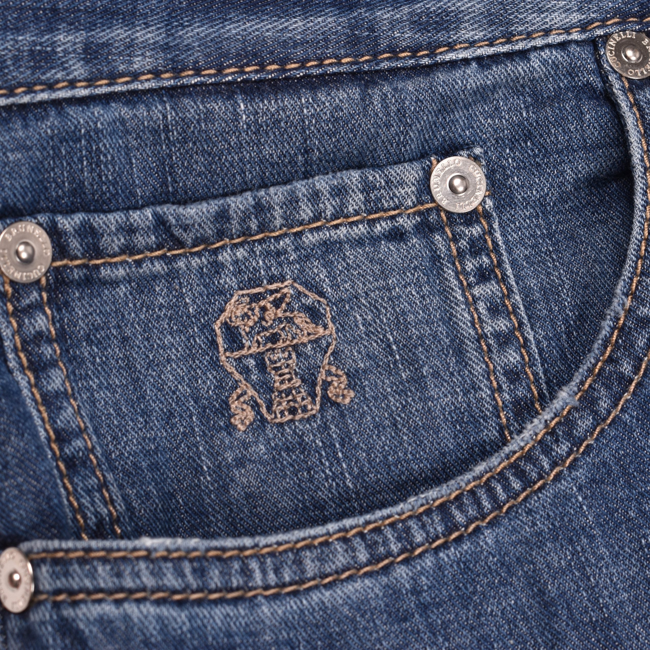Brunello Cucinelli Blue Cotton Jeans Denim