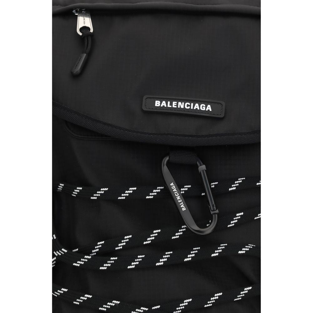 Elevate your style with the Balenciaga Black Nylon Shoulder Bag, a masterpiece of urban sophistication crafted from durable nylon, perfect for the discerning individual.