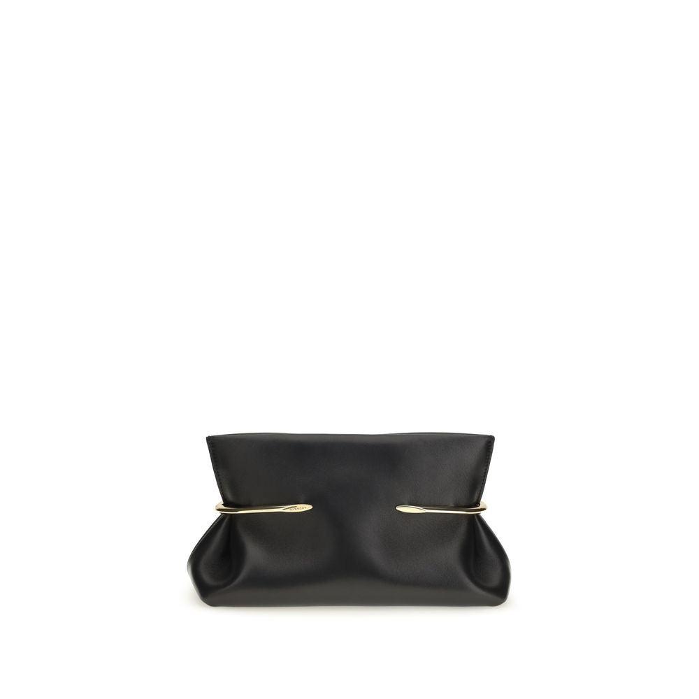 Givenchy Black Napa Leather Clutch Bag - Timeless Elegance