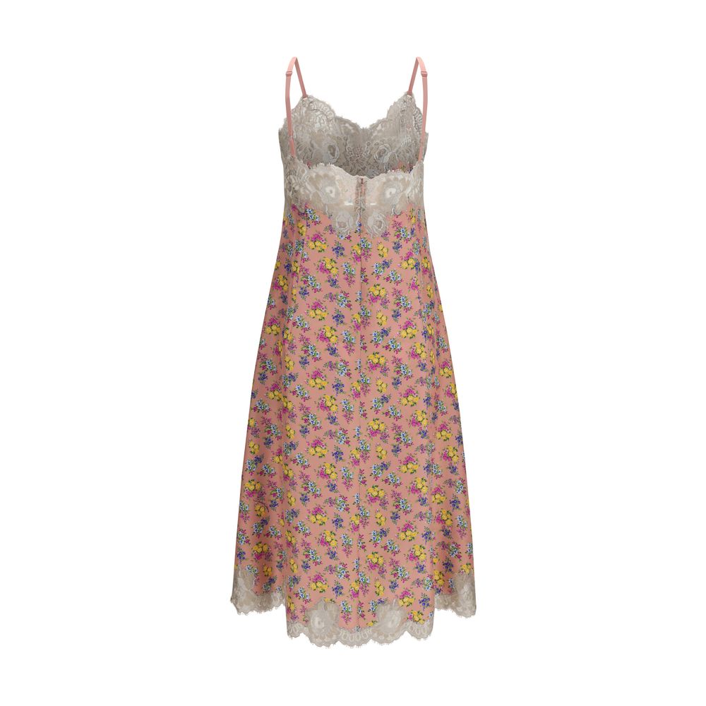Experience the allure of the Dolce & Gabbana Multicolor Silk Casual Dress, an exquisite blend of silk and lace that embodies sophistication and romance for unforgettable moments.