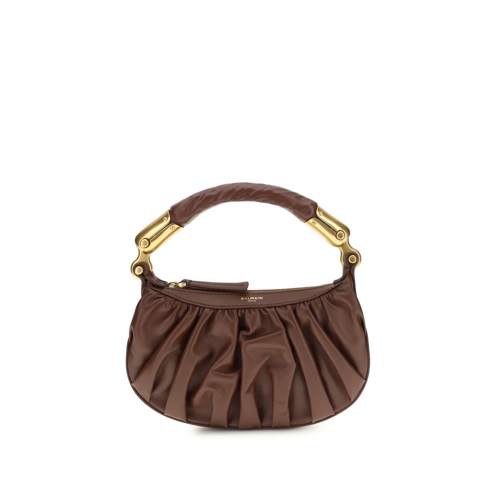 Balmain Ébène Mini Bag - Brown Calf Leather Elegance