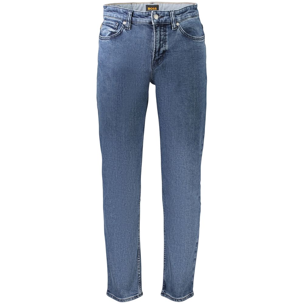 Hugo Boss Blue Cotton Men's Jeans - Tailored Luxury Denim