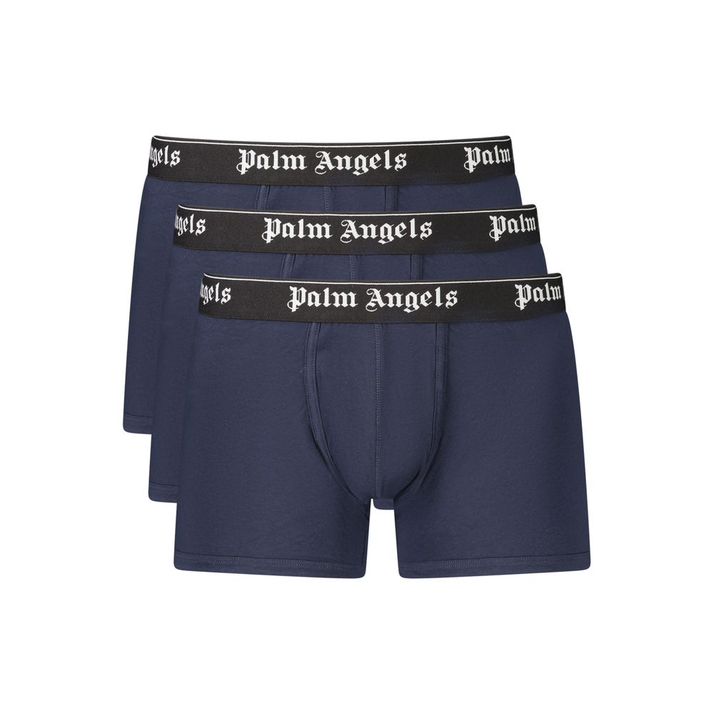 Indulge in the exquisite Palm Angels Blue Cotton Men's Underwear, where luxurious cotton meets refined design, elevating your essentials with unparalleled comfort and style.