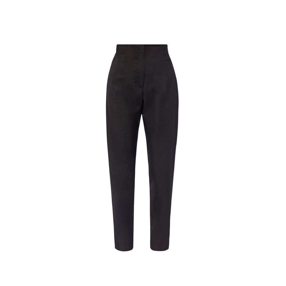 Alaïa Black Elastane Dress Pants - Exquisite Italian Elegance