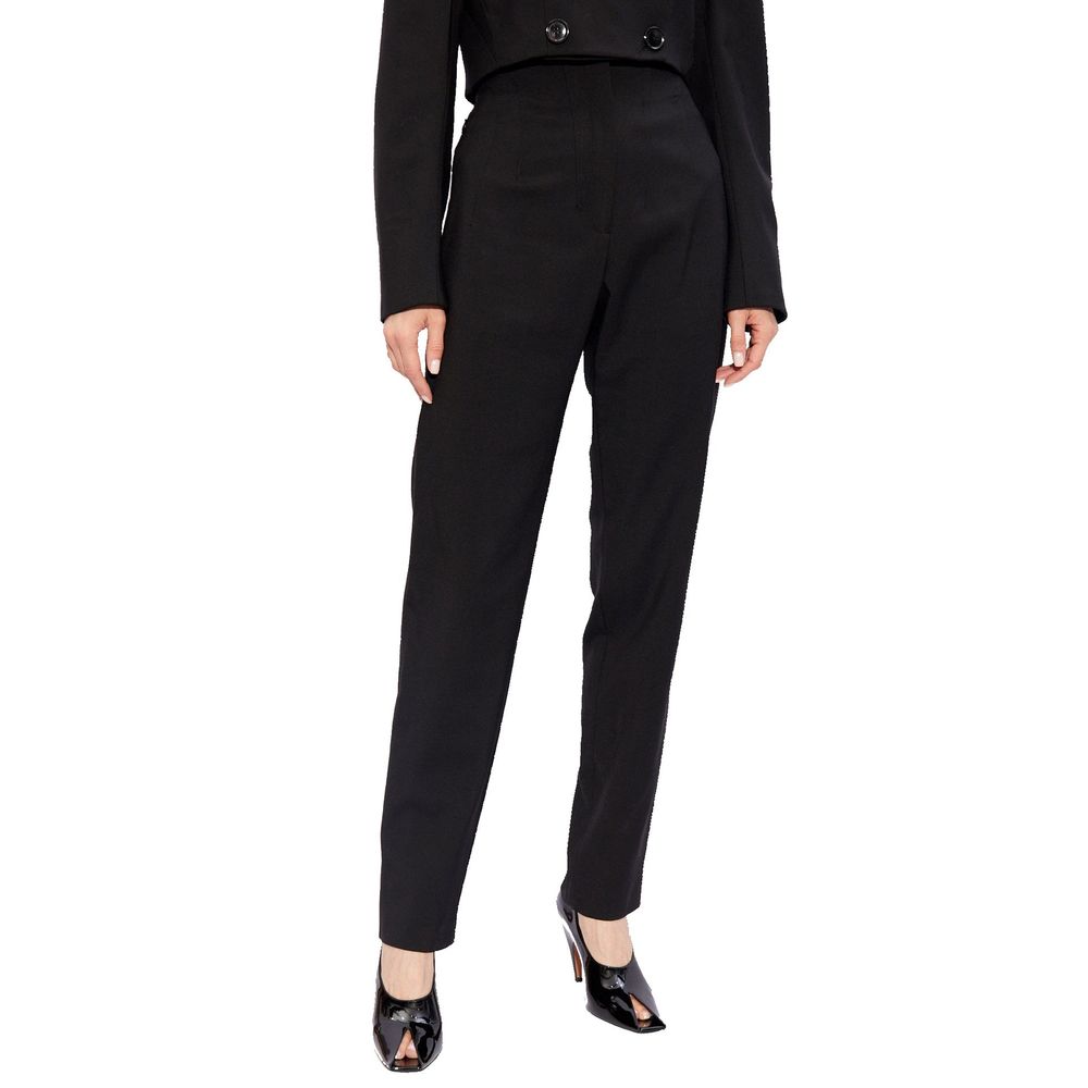 Alaïa Black Elastane Dress Pants - Exquisite Italian Craftsmanship