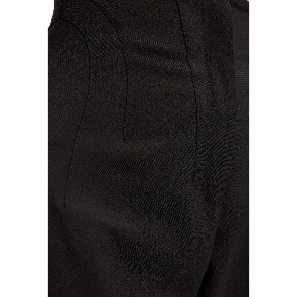 Alaïa Black Elastane Dress Pants - Exquisite Italian Craftsmanship